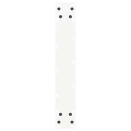 Berkfield Home Coffee Table Legs U-Shaped 2 pcs White 50x(100-101) cm Steel - thumbnail 7