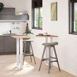 Berkfield Home Coffee Table Legs U-Shaped 2 pcs White 50x(100-101) cm Steel