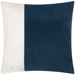 Yard Morden Soft-Washed Velvet Cushion in Indigo - Size: 50 cm x 50 cm - thumbnail 2