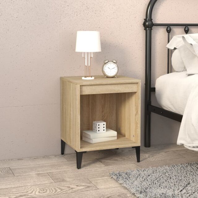 Berkfield Home Bedside Cabinet Sonoma Oak 40x35x50 cm in Brown - Size: 40 x 35 x 50 cm - image 1