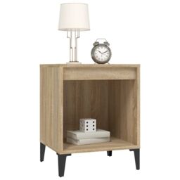 Berkfield Home Bedside Cabinet Sonoma Oak 40x35x50 cm in Brown - Size: 40 x 35 x 50 cm - thumbnail 4