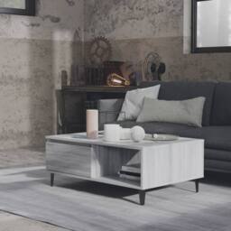 Berkfield Home Modern Coffee Table Grey Sonoma 90x60x35 cm Engineered Wood - Size: 90 x 60 x 35 cm - thumbnail 1