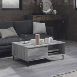 Berkfield Home Modern Coffee Table Grey Sonoma 90x60x35 cm Engineered Wood - Size: 90 x 60 x 35 cm - thumbnail 2