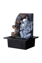 Living and Home Tabletop Ganesha Water Fountain Decor in Grey - thumbnail 5