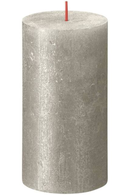 KDMD Champagne Bolsius Rustic Shimmer Metallic Candle 130 x 68mm in Grey - image 1