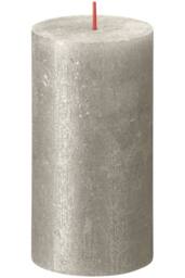 KDMD Champagne Bolsius Rustic Shimmer Metallic Candle 130 x 68mm in Grey - thumbnail 1