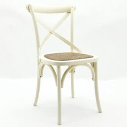 EONLION Cream Cross Back Dining Chair Comfortable - Size: 100 cm - thumbnail 5