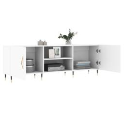 Berkfield Home TV Cabinet White 150x30x50 cm Engineered Wood - Size: 150 x 30 x 50 cm - thumbnail 4