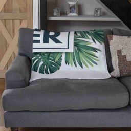 Benjamin Tate Design Botanical Summer Blanket in Natural - Size: 120 cm x 150 cm - thumbnail 2