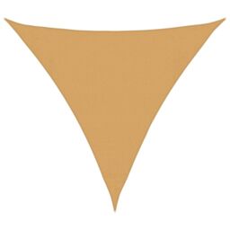 Berkfield Home Sunshade Sail 160 g/m¬≤ Triangular Sand 3.6x3.6x3.6 m HDPE in Brown - thumbnail 2