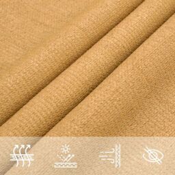 Berkfield Home Sunshade Sail 160 g/m¬≤ Triangular Sand 3.6x3.6x3.6 m HDPE in Brown - thumbnail 8