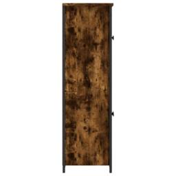 Berkfield Home Highboard Smoked Oak 62x32x106.5 cm Engineered Wood in Brown - thumbnail 6