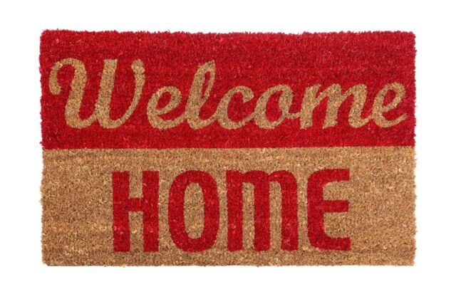 Orsina Welcome Home Dual Colour Doormat in Natural - Size: 100 cm diameter - image 1