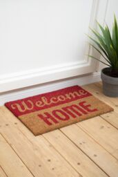 Orsina Welcome Home Dual Colour Doormat in Natural - Size: 100 cm diameter - thumbnail 2