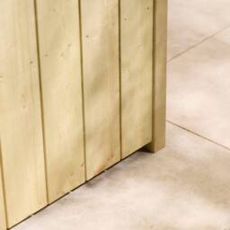 Rowlinsons Signature Heritage Tall Rectangular Planter - Timber - L43xW103xH78 cm in Light Brown - thumbnail 3