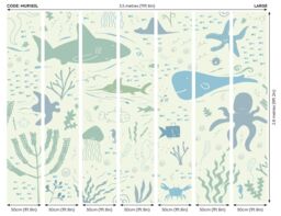Origin Murals Underwater Adventures Wall Mural - Size: W350 cm x H280 cm - thumbnail 3