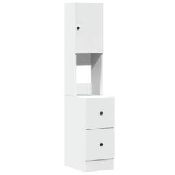 Berkfield Home Kitchen Cabinet White 35x50x180 cm Engineered Wood - Size: 35 x 50 x 180 cm