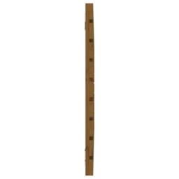 Berkfield Home Wall Headboard Honey Brown 106x3x63 cm Solid Wood Pine - Size: 106 x 3 x 63 cm - thumbnail 5