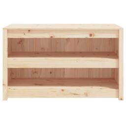 Berkfield Home Outdoor Kitchen Cabinet 106x55x64 cm Solid Wood Pine in Natural - Size: 106 x 55 x 64 cm - thumbnail 4