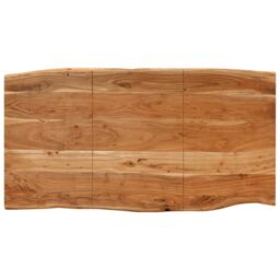 Berkfield Home Dining Table 154x80x76 cm Solid Acacia Wood in Brown - Size: 154 x 80 x 76 cm - thumbnail 4