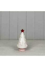 KDMD White Festive Ceramic Christmas Tree - thumbnail 1