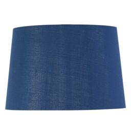 First Choice Lighting Set of 2 Bobbin - Ivory Lamps with Navy & Silver Shades in White - thumbnail 5