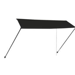Berkfield Home Retractable Awning with LED 350x150 cm Anthracite in Black - thumbnail 4