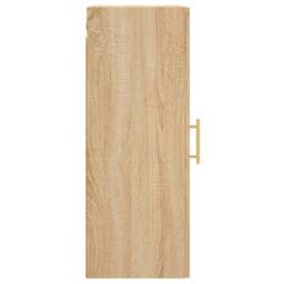 Berkfield Home Wall Mounted Cabinet Sonoma Oak 34.5x34x90 cm in Light Brown - thumbnail 8
