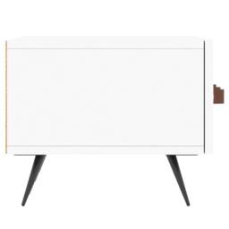 Berkfield Home TV Cabinet White 150x36x30 cm Engineered Wood - Size: 150 x 36 x 30 cm - thumbnail 7