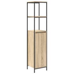 Berkfield Home Bathroom Cabinet with Shelves Sonoma Oak 36x35x165 cm in Light Oak - Size: 36 x 35 x 165 cm - thumbnail 1