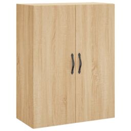 Berkfield Home Wall Mounted Cabinets 2 pcs Sonoma Oak Engineered Wood in Brown - thumbnail 5