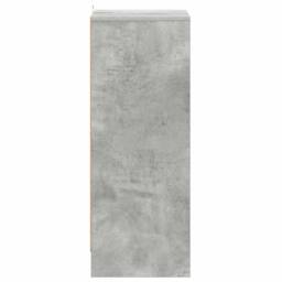 Berkfield Home Shoe Cabinet Concrete Grey 60x35x92 cm Engineered Wood - Size: 60 x 35 x 92 cm - thumbnail 5