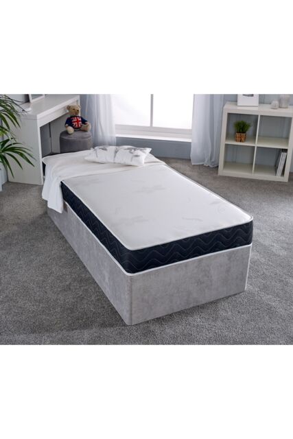 eXtreme Comfort Ltd Mars Black Border Basic Budget Stress Free Hybrid Memory Foam & Spring Mattress - Size: Double - image 1