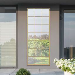 "MirrorOutlet Gold Modern Window Garden Wall Mirror 79"" X 31"" (200CM X 80CM) - Size: 1 Pack" - thumbnail 6
