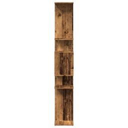Berkfield Home Book Cabinet Old Wood 92x29x188 cm Engineered Wood in Brown - Size: 92 x 29 x 188 cm - thumbnail 6