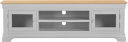 Seconique Bordeaux TV Stand (Fully Assembled) in Light Grey - thumbnail 4
