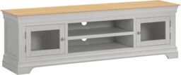 Seconique Bordeaux TV Stand (Fully Assembled) in Light Grey - thumbnail 2