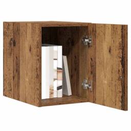 Berkfield Home Wall Cabinet Old Wood 30x42.5x40 cm Engineered Wood in Brown - thumbnail 3