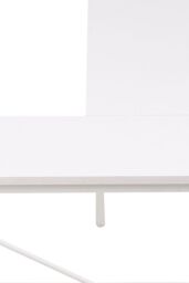 Living and Home L-Shaped Office Desk with Bag & Shelves, 136 x 80 x 75 cm in White - thumbnail 9