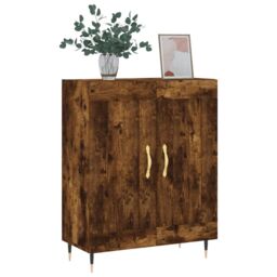 Berkfield Home Sideboard Smoked Oak 69.5x34x90 cm Engineered Wood in Brown - thumbnail 3