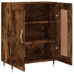 Berkfield Home Sideboard Smoked Oak 69.5x34x90 cm Engineered Wood in Brown - thumbnail 6