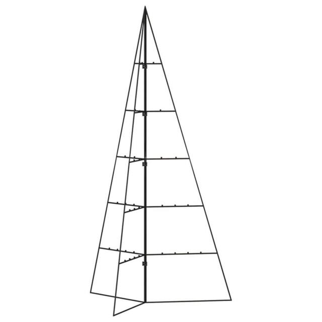 Berkfield Home Metal Christmas Tree for Decoration Black 100 cm - image 1