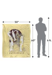 Warner Brothers Harry Potter Hufflepuff Wash Blanket 152 x 127 cm in White - thumbnail 5