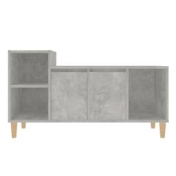 Berkfield Home TV Cabinet Concrete Grey 100x35x55 cm Engineered Wood - Size: 100 x 35 x 55 cm - thumbnail 6