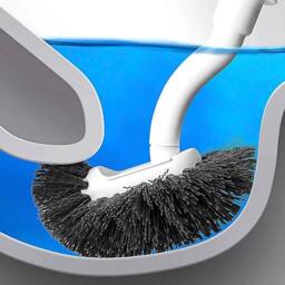 EONLION Toilet Brush with Long Handle in White - thumbnail 5