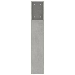 Berkfield Home Headboard Cabinet Concrete Grey 200x18.5x104.5 cm - thumbnail 4