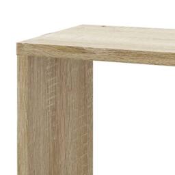 Berkfield Home Wall Corner Shelf Sonoma Oak 45x45x147 cm Engineered Wood in Light Brown - Size: 45 x 45 x 147 cm - thumbnail 7