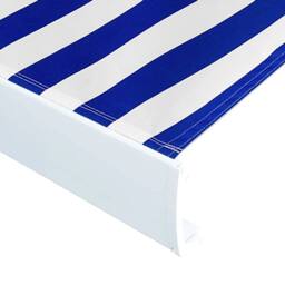 Berkfield Home Awning Top Sunshade Canvas Blue & White 400x300 cm