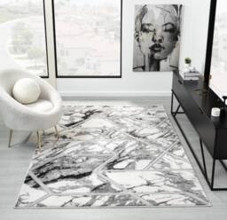DS Living Carrara Cream-Silver Rug Collection in Cream - Size: 80 cm x 150 cm - thumbnail 2