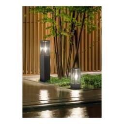 Netlighting Garonne Modern Outdoor Bollard Anthracite IP44 UK Stock in Black - thumbnail 4